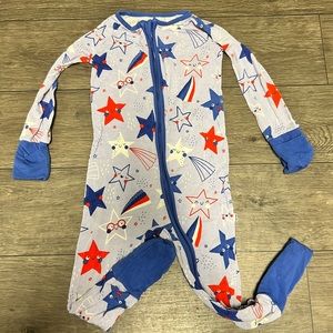 Little sleepies blue stars zippy 12-18 months